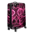 thumbnail image 2 of Atomic 22 Inch Rolling Luggage, Neon Laser Hardshell Carry On Suitcase with Wheels, Pink, 2 of 6