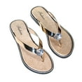thumbnail image 3 of ibiyuan Memory Foam Flip Flops for Women Thong Sandals Non- Rubber Sole Cute Slippers for Women Soft Orthofeet Shoes for Women, 3 of 9