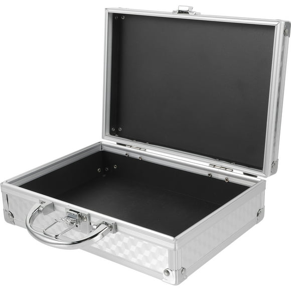 Miangastore Portable Medicine Storage Box Made from Durable Aluminium Alloy Silver Color Ideal for Collecting Mails 7.87x5.12x3.94 Inches