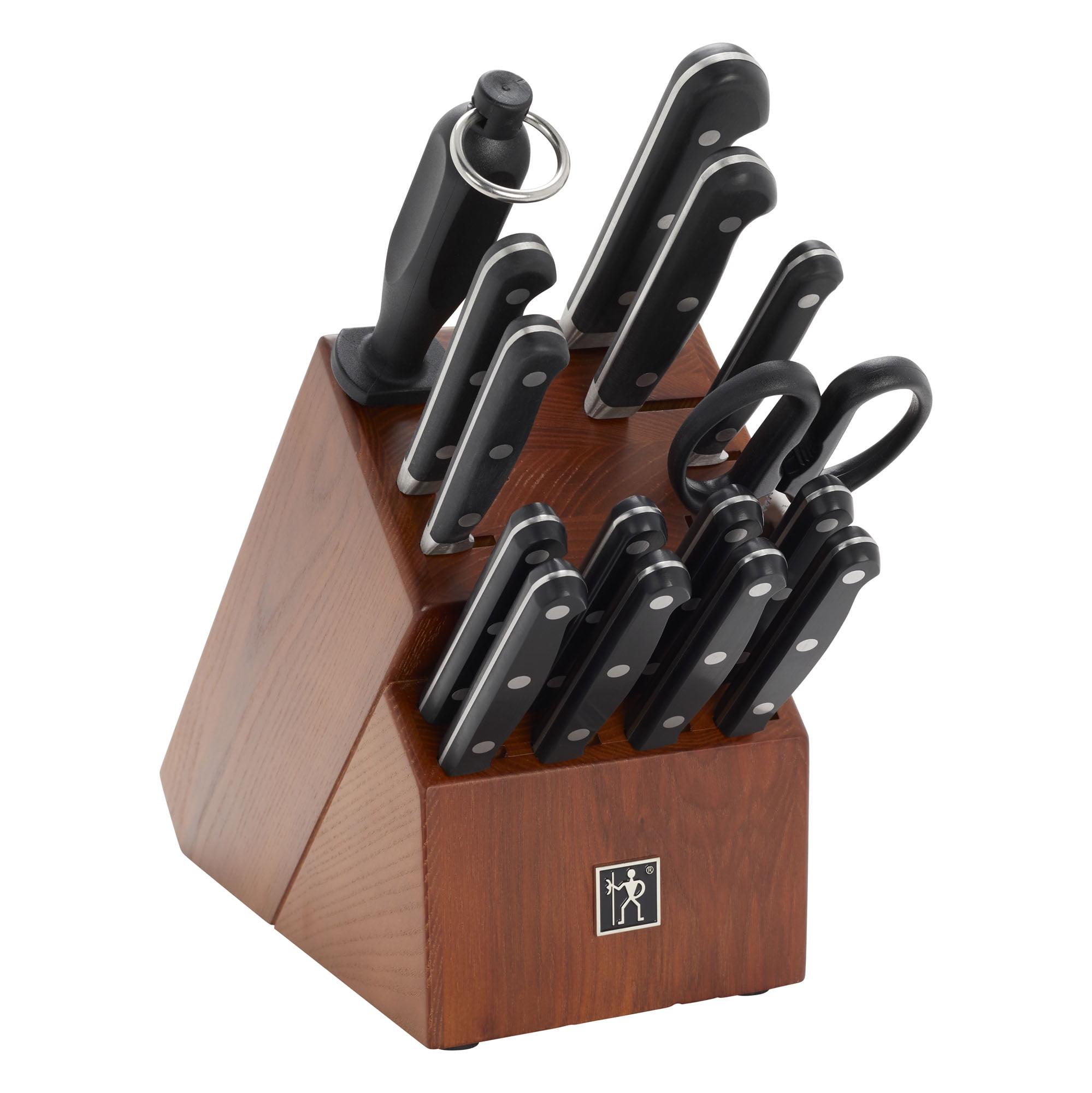 Henckels 16-pc Solution Knife Block Set - Black, Chef, Paring