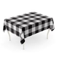 thumbnail image 1 of LADDKE Plaid Black White Checkerboard Check Abstract Celtic Checked Checkers Tablecloth Table Desk Cover Home Party Decor 60x104 inch, 1 of 1