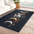 thumbnail image 1 of Moon Phase Rugs for Bedroom - Washable Rugs Moon Phase Rug & Home Decor, 2x3 Area Rug, Celestial Botanical Rugs for Entryway, Non Slip Small Indoor Door Mat, Floral Moon Carpet, 1 of 7