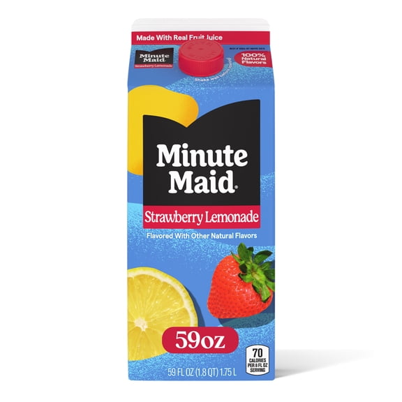 Minute Maid Strawberry Lemonade Carton, 59 fl oz