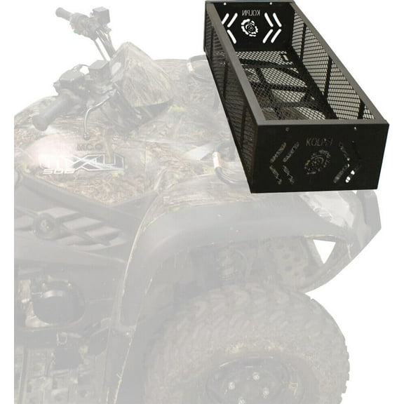 Kolpin ATV/UTV Black Steel Front Gear Storage Basket (53360)