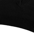 thumbnail image 5 of Kids Boys Girls Knit Vest Cotton V Neck Sweater Tank Top School Uniform Sleevelss Jumper Girls Boys Knitwear Pullover Sweater Vest Black 7-8 Years, 5 of 5