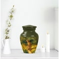 thumbnail image 6 of Tiger Mini Urn For Ash Adult Male, Green Keepsake Memorial Urn For Ashes For Women, 3 Inch Small Pink Flowers Urns For Human Ashes Adult Man, Funeral And Burial, 6 of 7