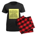 thumbnail image 5 of CafePress - Abraham Maslow Quotes Women's Dark Pajamas - Women's Short Sleeve Print T-Shirt and Pants Dark Cotton Pajama Set, 5 of 7