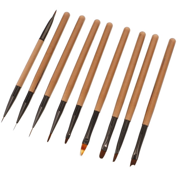 BPPEG Nail Art Brushes Set for Nail Art Supplies Line Drawing Flower Painting 6.7X2.8X0.3In