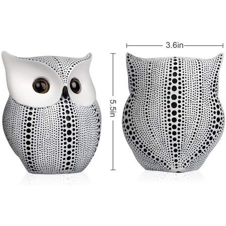 White Owl Statue Decor Figurines Modern Home Bird Small Items For Shelf - Owl Home Decor White Owl Statue Decor Figurines Modern Home Bird Small Items For Shelf - Owl Home Decor