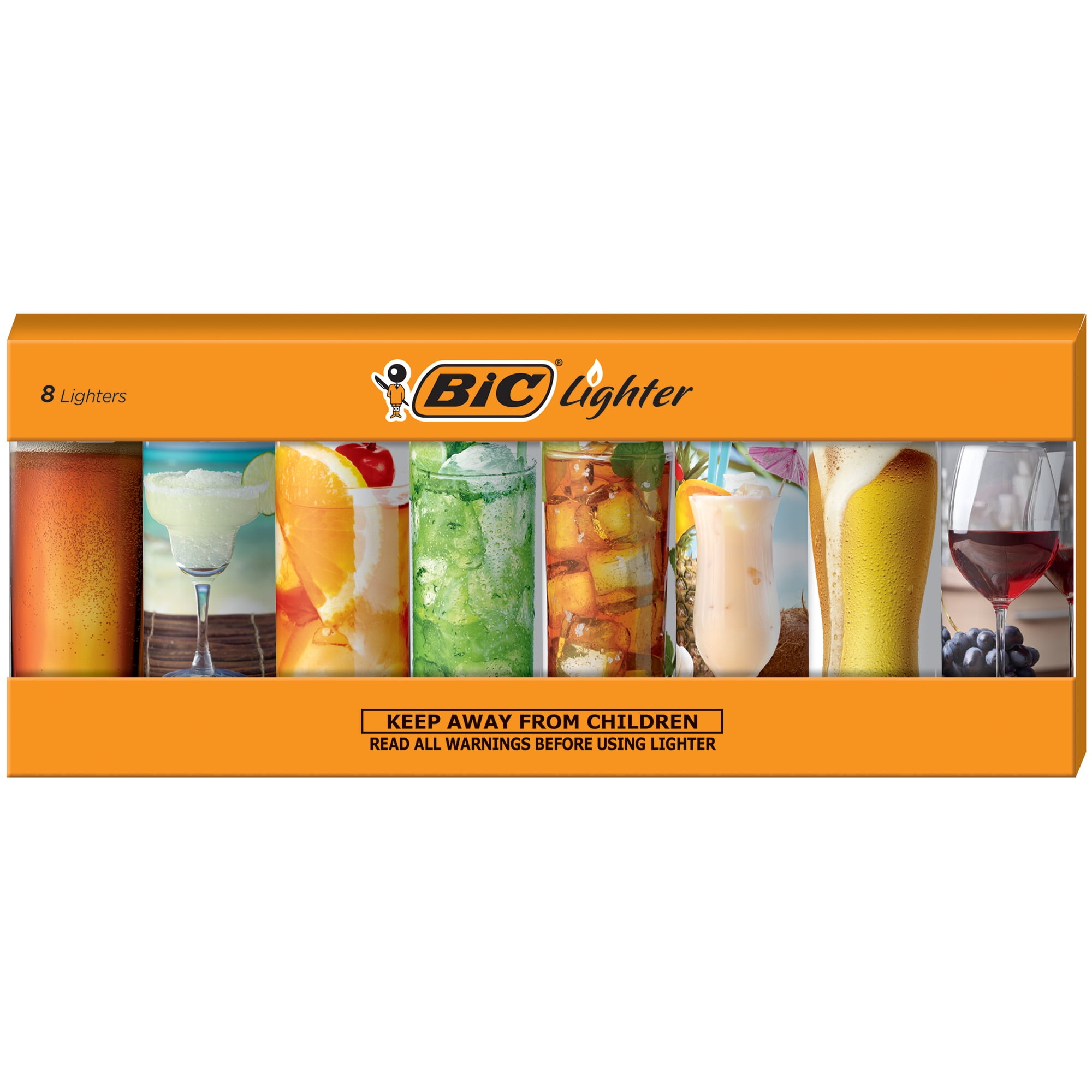 BIC Special Edition Cheers Series Lighters, Set of 8 Lighters