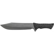 Schrade Frontier Knife, Bowie Point, Plain 10.35" Fixed Blade, Sheath - SCHF45