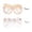 Gold, variant on OOOUM Bride Party Paper Glasses Square Frame Eyewear Set, Champagne Pink White Foil Letter Bridal Shower Photo Booth Prop Wedding Bridesmaid Matching Party Accessories Pink