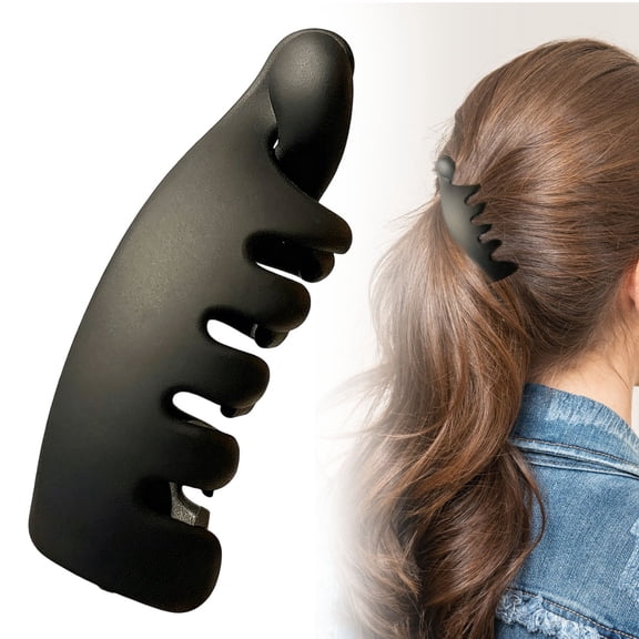 Banana Hair Clips - Small Non Slip Claw Clips for Thin Thick Hair, Vintage Oval Matte Barrettes, Strong Hold Retro Hair Accessories for Women Girls Ponytails Buns Daily Wear Party Styling
