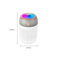thumbnail image 3 of Car Humidifier with USB Power - 330mL Portable Aromatherapy Diffuser for Home & Office, Low Noise with Colorful LED Lights, 3 of 8