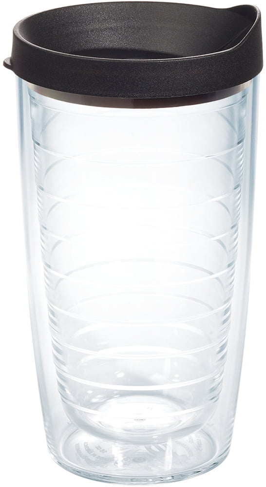 Tervis 1316647 INITIAL-C Wood Tile Insulated Tumbler with Emblem and Lid 16 oz Tritan Clear