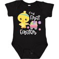 thumbnail image 3 of Inktastic My 1st Easter with Baby Chick and Eggs in Wagon Boys or Girls Baby Bodysuit, 3 of 5