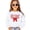 White Sweatshirt, variant on Trendy Bulldogs Sweatshirt for Women and Youth Girls Red Bow School Football Team Spirit Sweater Sand Sweatshirt Adult Small