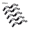 thumbnail image 3 of 200 Pieces Plant Support Clip Detachable Replacement Solid Color Solid Color Anti-lost Anti-rust Gardening Growing Ring Tool Black, 3 of 9