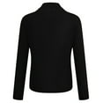 thumbnail image 5 of Yigetop Fitted Blazers For Women Women Fashion Casual Solid Long Sleeve Open Front Notched Collar Suit Cardigan Office Ladies Jacket Coat Womens Blazer Black L, 5 of 5