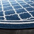 thumbnail image 3 of Safavieh Amherst Trina Geometric Area Rug, Navy/Beige, 8' x 8' Round, 3 of 8