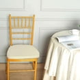 thumbnail image 2 of Efavormart 2" Thick Ivory Chiavari Chair Pad, Memory Foam Seat Cushion With Ties and Removable Cover, 2 of 11