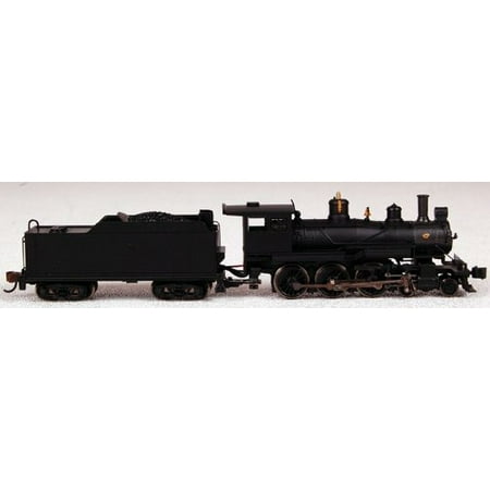 Bachmann Industries Baldwin 4-6-0 Steam Locomotive - Painted, Unlettered - Black N Scale - DCC on B