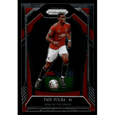 2020 Panini Prizm Premier League Soccer Paul Pogba Manchester United #9 Red Soccer Card