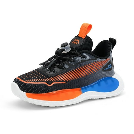 

Boys Lightweight Breathable Sneakers With Shoelaces
