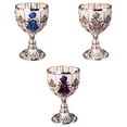 thumbnail image 1 of 3x Copas pequeño Copa en relieve Copa creativa Hecho a la vaso de cristal BLESIY Copa de vino, 1 of 4