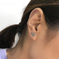 thumbnail image 3 of par de pendientes de panda punk de plata de ley 925, pendientes góticos, hipoalergénicos, joyas de animales, regalo para hombres, mujeres, regalos de graduación para compañeros de clase, amigos., 3 of 5