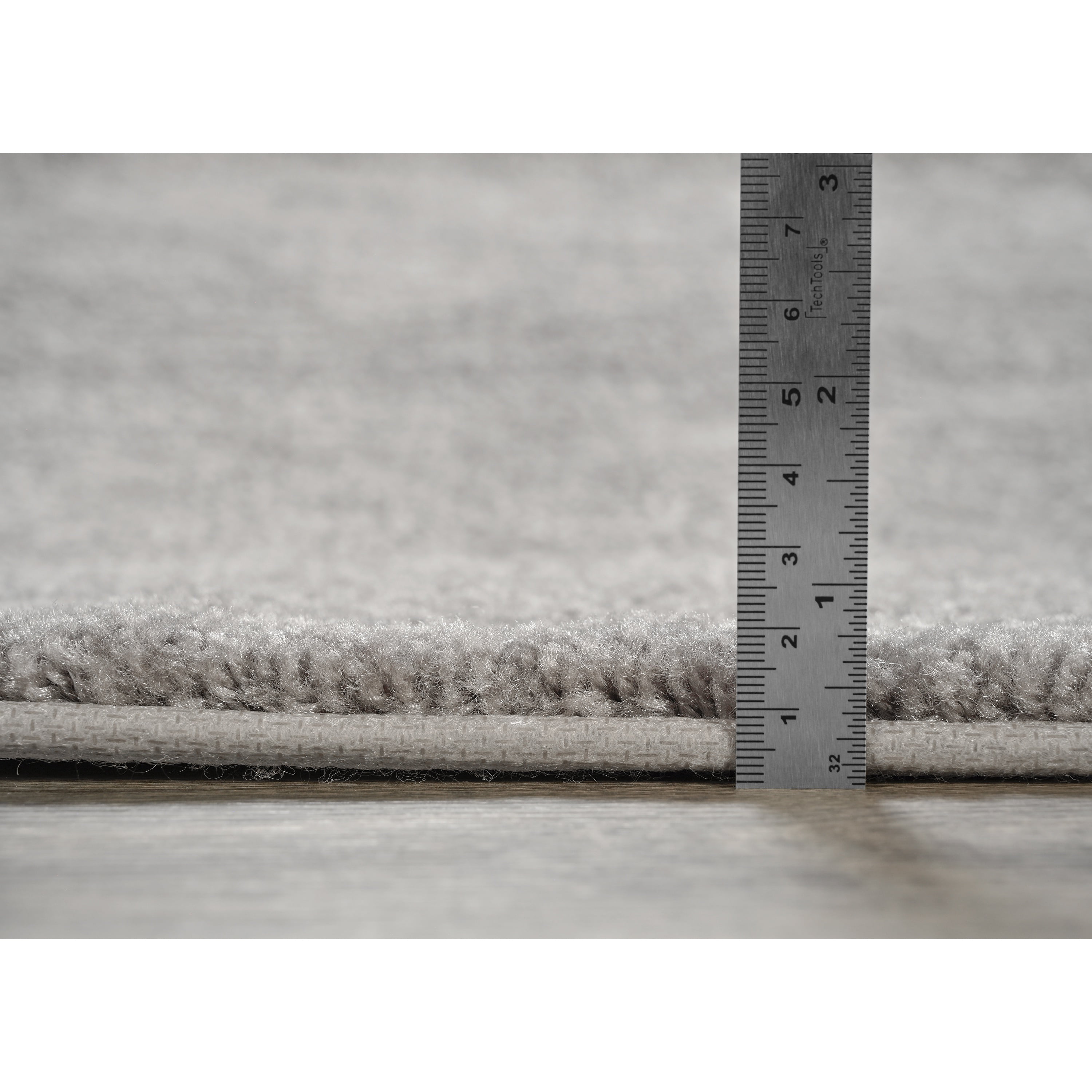 Garland Rug Traditional Washable Bath Rug Set, 2 Piece Set (17"x24" Bath Rug, & 21"x34" Bath Rug) Medium Gray