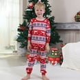 thumbnail image 6 of Family Christmas Pajamas Matching Sets – Long Sleeve Tops and Pants 2 Piece Set with Reindeer Print, Crew Neck Soft and Cozy Holiday Sleepwear for Couples and Families, 6 of 7