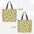 thumbnail image 2 of Easygdp Blue White Striped Sunflower A Bolsa Tote para Mujer, Bolso de Hombro para Trabajo, Playa, Viajes, Compras y Supermercado, 2 of 7