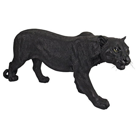 Design Toscano Shadowed Predator Black Panther Garden Statue
