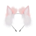 thumbnail image 4 of Aro para el pelo con decoración de orejas Yinane para actuaciones en escenario rosa, 4 of 8