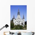thumbnail image 1 of St Louis Cathedral Wall Mural by Wallmonkeys Peel and Stick Graphic (48 in H x 32 in W) WM165819, 1 of 4