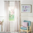 thumbnail image 5 of SAFAVIEH Moony Grommet Curtain Window Panel, 52" x 96", Blue, 5 of 5
