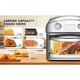 thumbnail image 5 of TENGDA 12.5 Quart 7-in-1 Convection Toaster Oven 1500W with 5 Pre-Set Menus – Roast Bake Grill Broil Toast Dehydrate & Defrost Silver, 5 of 10