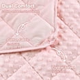 thumbnail image 3 of Teler Weighted Blanket for Adults（48 x 72，20lbs） Cooling Weighted Heavy Blanket,Pink, 3 of 7