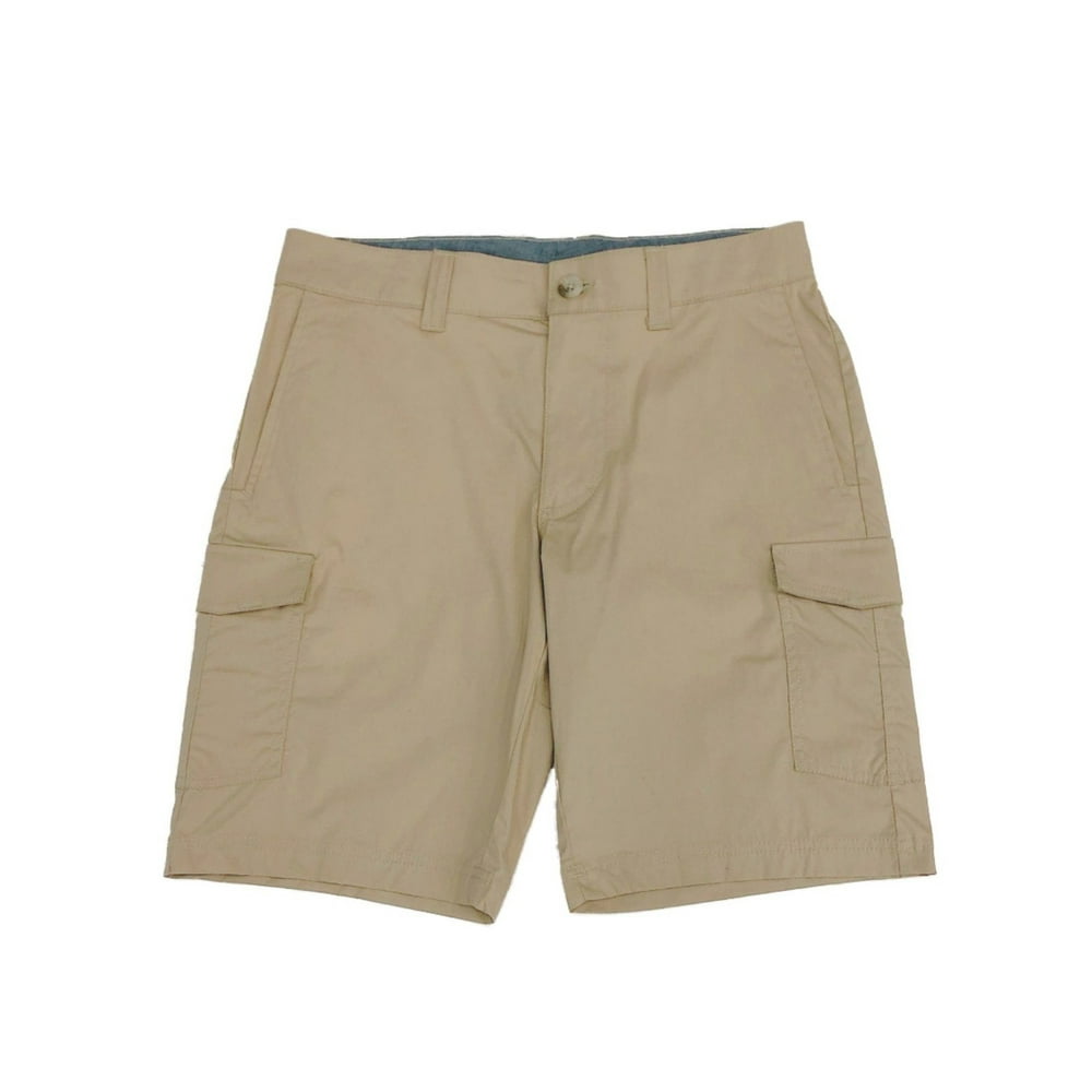 Mens Columbia Sportswear Company Tan Khaki Flat Front Cargo Shorts ...