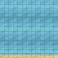 thumbnail image 2 of Ambesonne Nautical Fabric by the Yard Upholstery, Horizontal Flow of Waves, 2 Yards, Sky Blue Sea Blue, 2 of 5
