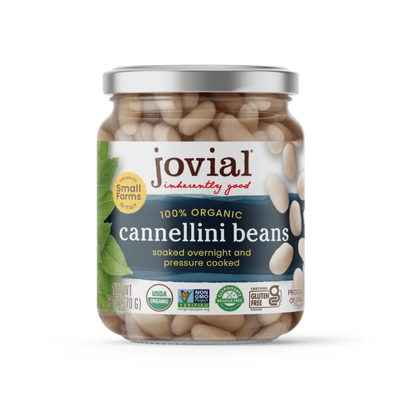 Jovial Organic Cannellini Beans 13 oz - Gluten-Free, USDA Certified, No Additives