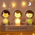 thumbnail image 1 of Creative Cute Galaxy Guardian Pet Astronaut USB Night Light Personalidad Dormitorio Decoración Luces Star Light Niños Juguetes Regalo de cumpleaños (Gato) Sincero Hogar, 1 of 2