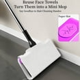thumbnail image 4 of Tyasoleil Broom with Dustpan Combo Set and Sponge Air Broom Kit, Household Kit for Glass Window, Floor Cleaning, Bathroom, Pet Hair - Purple, 4 of 7