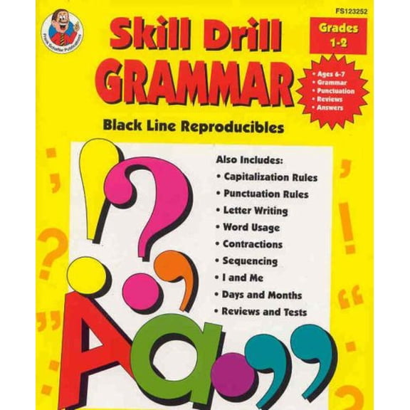 Pre-Owned Skill Drill Grammar, Grades 1 to 2 (Paperback) 076820335X 9780768203356