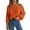 Orange, variant on Ediodpoh Women off The Shoulder Knit Top Long Sleeve Going Out Spring Fashion Sweaters for Women with Sleeves Blue L