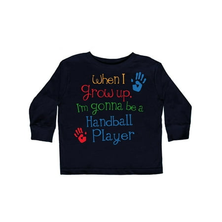 

Inktastic Handball player Future Gift Toddler Boy or Toddler Girl Long Sleeve T-Shirt