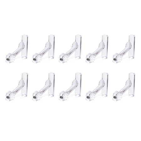 

10 Pieces Tablecloth Holders Clear Fixing Clamp Adjustable Fixation Bracket for Outdoor Home Supplies Picnics Kitchen