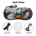 thumbnail image 3 of Bingfone Dog Guitar Starry Night Print Sunglasses Case Portable Travel Zipper Eyeglasses Case With Hook, 3 of 6