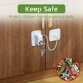 thumbnail image 5 of Rubber Bump Stop Door Baby Proofing Refrigerator Lock Baby Locks For Cabinets Cabinet Locks For Babies No Drilling Child Cabinet Locks For Latching To Drawer Door Fridge Oven Toilet Se, 5 of 5